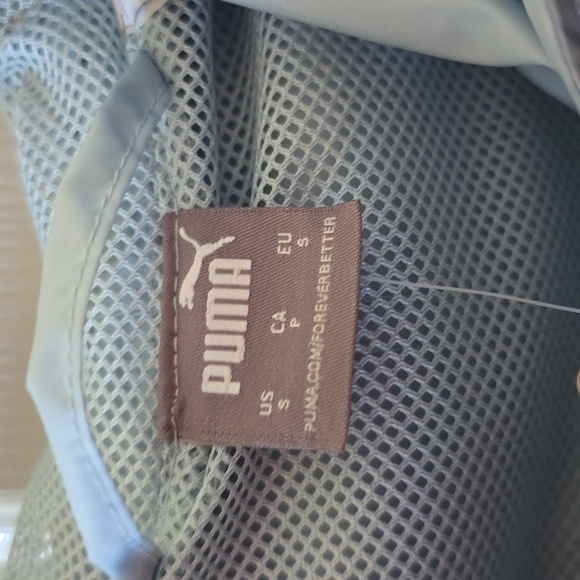 PUMA BRAND SIGNATURE WOMEN'S LIGHT BLUE FRONT ZIPPERED HOODED JACKET SIZE SMALL - Picture 9 of 16